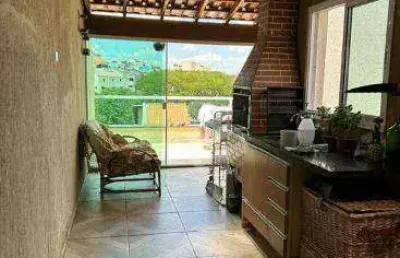 Cobertura com 2 dormitórios à venda, 80 m² por r$ 385.000,00 - vila linda - santo andré/sp