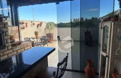 Cobertura à venda, 102 m² por r$ 500.000,00 - vila scarpelli - santo andré/sp