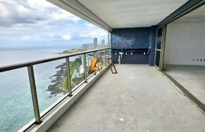 Apartamento alto padrão 4 suítes em ondina | vista mar