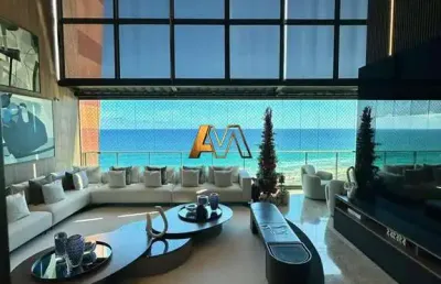 Cobertura duplex vista mar 4 suítes em jaguaribe - porteira fechada