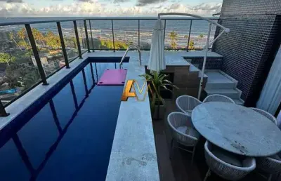 Cobertura 3 quartos 2 suítes em patamares - vista mar