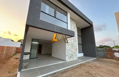 Linda casa com 4 suítes e piscina com prainha em guarajuba