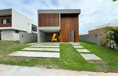 Casa em condomínio fechado com 4 quartos à venda na Rua Caraíva, S/N, Alphaville (Abrantes), Camaçari