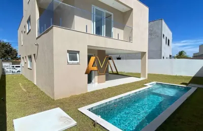 Casa 5/4 com 3 suítes no alphaville litoral norte ii