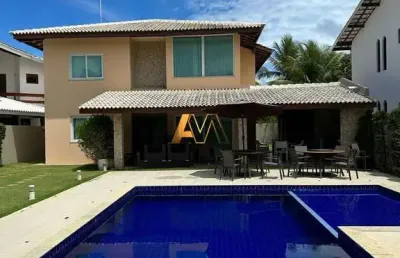Casa em condomínio fechado com 4 quartos à venda na Rua Alameda Humaitá, 352, Guarajuba, Camaçari