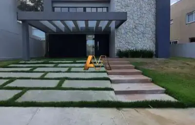 Casa moderna de 5 suítes no alphaville litoral norte i