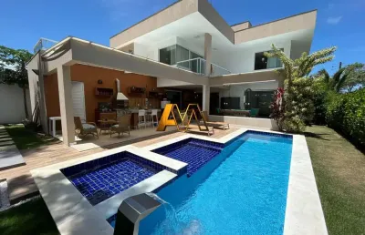 Casa em condomínio fechado com 5 quartos à venda na Rua Caraíva, S/N, Alphaville (Abrantes), Camaçari