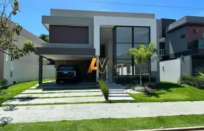 Casa de alto luxo com 4 suítes no alphaville litoral norte i