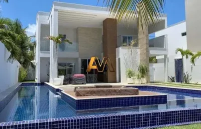 Casa em condomínio fechado com 5 quartos à venda na Avenida Humaitá, 250, Guarajuba, Camaçari