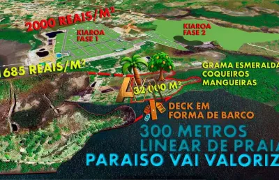 Terreno em condomínio fechado à venda na 150 Metro Do Kiaroa, 777, Taipu de Dentro, Maraú