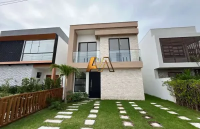 Casa em condomínio fechado com 4 quartos à venda na Rua Sucupió, 100, Abrantes, Camaçari