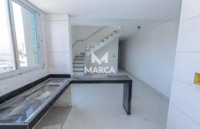 Cobertura à venda, 3 quartos, 2 suítes, 2 vagas, castelo - belo horizonte/mg