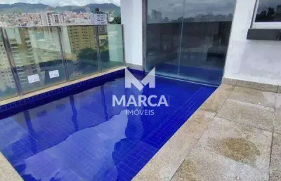 Cobertura à venda, 1 quarto, 1 suíte, 2 vagas, luxemburgo - belo horizonte/mg