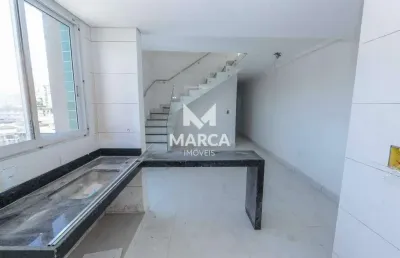 Cobertura à venda, 3 quartos, 2 suítes, 2 vagas, castelo - belo horizonte/mg