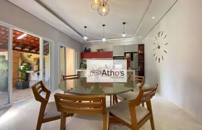 Chacara a venda, terras de itaici, at 1000m² ac 290m², 3 suites 2 com closet, sala, copa e cozinha integradas, piscina, 8 vagas sendo 2 cobertas
