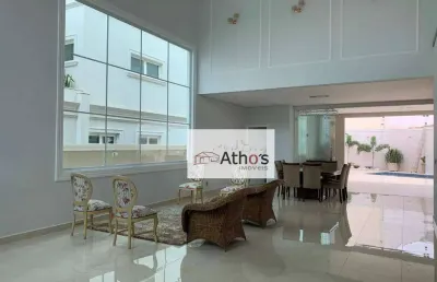 Sobrado alto padrão maison du parc, 4 suites, sala ampla, cozinha, piscina, area gourmet, piscina, vaga para 4 carros