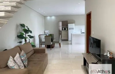 Sobrado a venda, jd. do imperio - vila rica, indaiatuba/sp, 1 suite e 2 demi suite, sala ampla com cozinha integrada, piscina, vaga para 3 carros