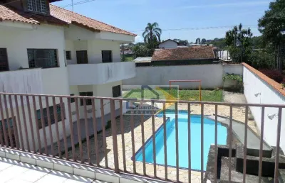 Esquina, sobrado c/piscina e galpão à venda, 2000 m² por r$ 3.500.000 - parque santa rosa - suzano/sp
