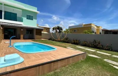 Casa 4/4 - vendo condomínio parque do jacuípe - vende casa geminada - barra do jacuípe