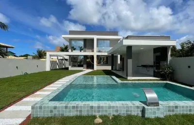 Casa com 4 quartos à venda na barra do jacuípe, camaçari , 280 m2 por r$ 1.850.000
