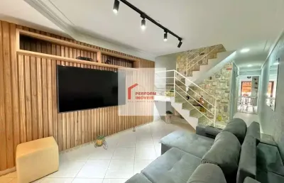 Sobrado frontal mobiliado com 3 dormitórios á venda no bairro vila costa melo / sp.