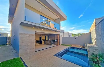 Sobrado com 3 dormitórios à venda, 228 m² por r$ 1.590.000,00 - jardins capri - senador canedo/go