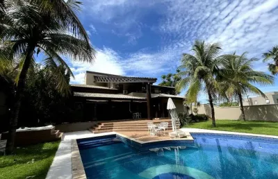 Sobrado de 535 m² com 04 suítes para alugar por r$ 29.000/mensais no alphaville flamboyant residencial cruzeiro do sul - goiânia