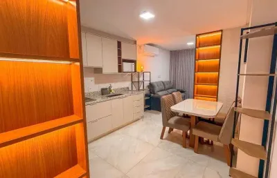 Flat com 42 m² para alugar por r$ 4.300,00 mensais, no setor marista, goiânia.
