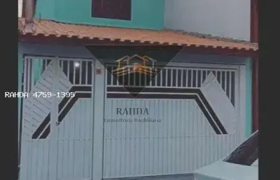 Sobrado para venda em itaquaquecetuba, jardim moraes, 2 dormitórios, 1 suíte, 2 banheiros, 1 vaga