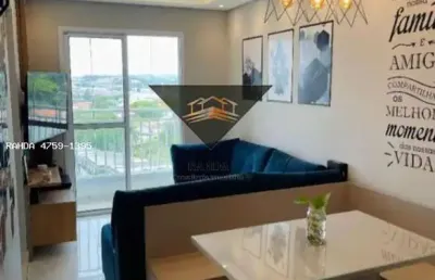 Apartamento para venda em poá, água vermelha, 2 dormitórios, 1 banheiro, 1 vaga