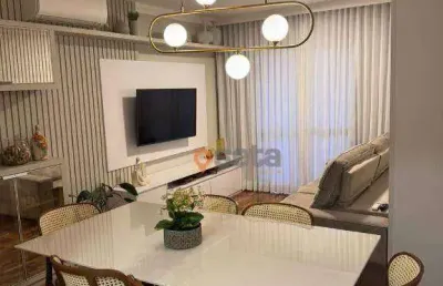 Apartamento com 3 dormitórios para alugar, 70 m² por r$ 5.123,00/mês - jardim aquarius - são josé dos campos/sp