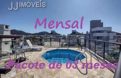 Cobertura com 2 quartos  para alugar, 190.77 m2 por r$4200.00  - ingleses do rio vermelho - florianopolis/sc