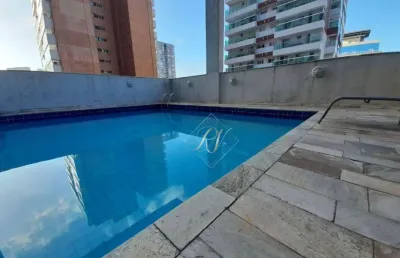 Maravilhoso loft, serviço de arrumação diaria, andar alto, no coração do bairro gonzaga em santos!!