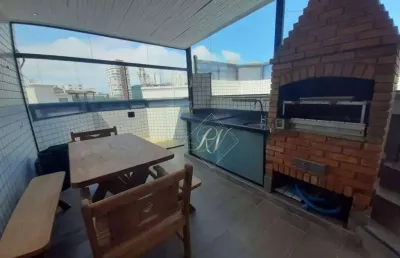Cobertura com piscina e churrasqueira, 4 dormitórios amplos, em excelente localização na cidade de santos!!!