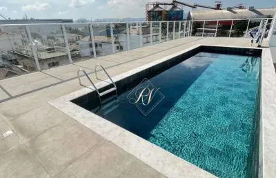 Oportunidade!! apartamento de frente, 3 dormitórios, vaga demarcada, elevador, lazer na cidade de santos!!!