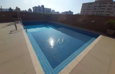 Oportunidade!!! apartamento amplo, sacada, lazer completo na cidade de santos!!!