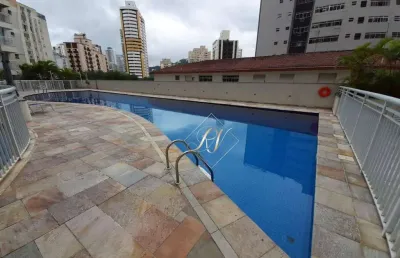 Varanda gourmet fechada em vidros, 3 suítes, lazer completo no bairro gonzaga em santos!!!