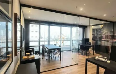 Sala comercial, mobiliado, decorado, na cidade de santos!!!
