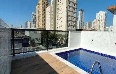Sobrado com 3 dormitórios à venda, 155 m² por r$ 1.450.000 - embaré - santos/sp