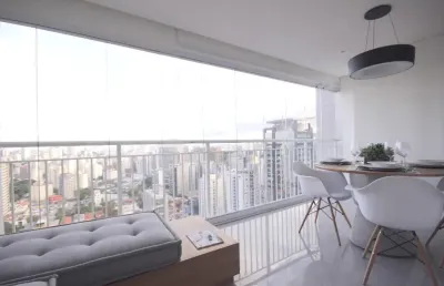 Excelente apto mobiliado - lazer - localização privilegiada