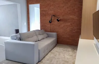 Excelente apto mobiliado - lazer - localização privilegiada