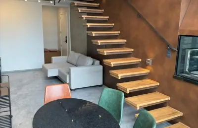 Excelente duplex mobiliado - lazer - localização privilegiada