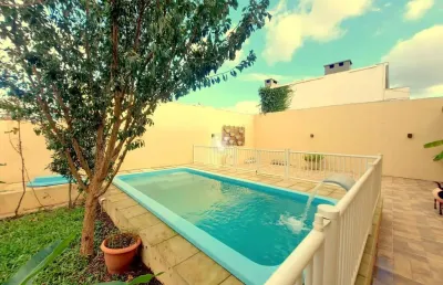 Casa espetacular no bairro novo horizonte: 4 dormitórios, piscina e aquecimento