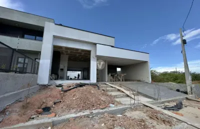 Casa em construção com 3 suítes no terras de santorini