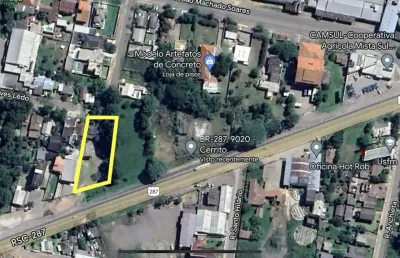 Terreno na beira da br-287, no bairro camobi, na cidade de santa maria/rs.