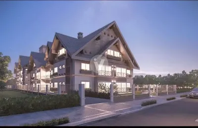 Lindíssimo apartamento duplex, em gramado a 400 metros da rua coberta.
