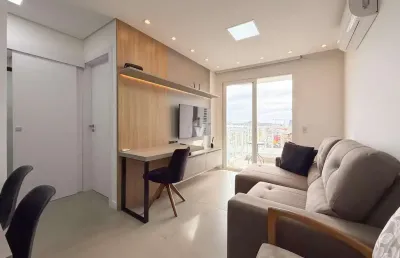 Apartamento 100% mobiliado 1 dormitório 1 garagem em camobi