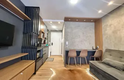 Studio mobiliado no uniqo smart living, localizado no bairro camobi.