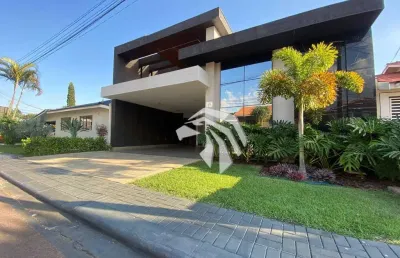Sobrado com 3 dormitórios à venda, 280 m² por r$ 2.400.000,00 - country - cascavel/pr