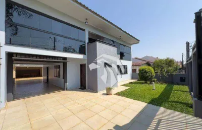 Sobrado com 3 suítes (1 com hidro e outra com closet)  à venda, 390 m² por r$ 1.980.000 - recanto tropical - cascavel/pr